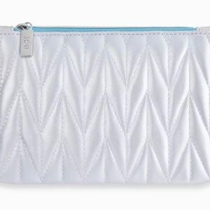 Frosted Silver Cosmetic Bag